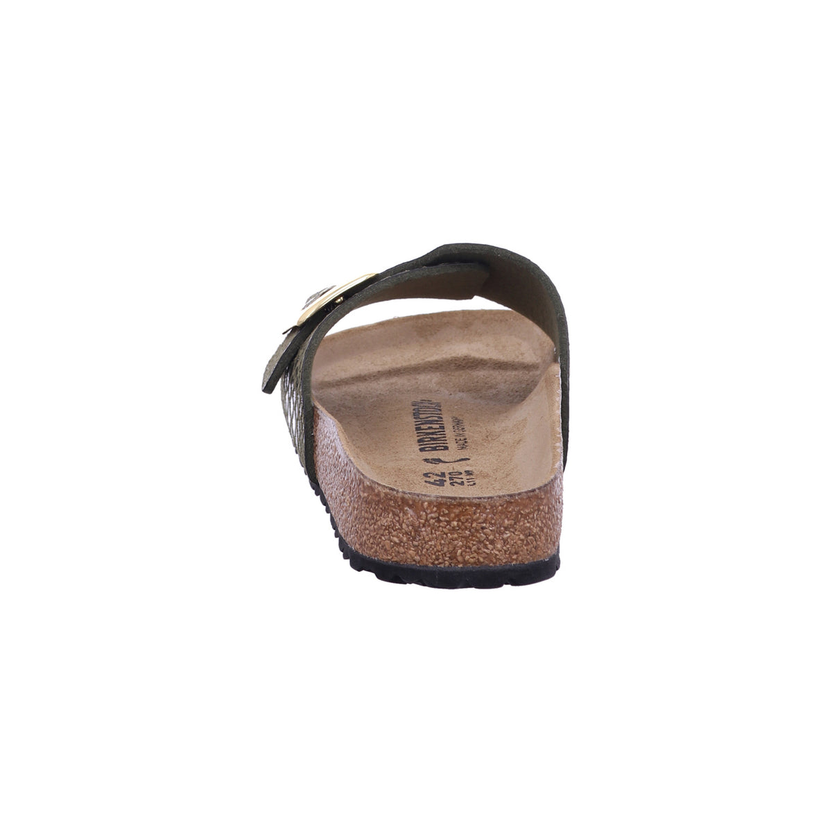 Birkenstock Pantolette 1030320 Catalina CB SYN Shiny Snake Sage in Braun