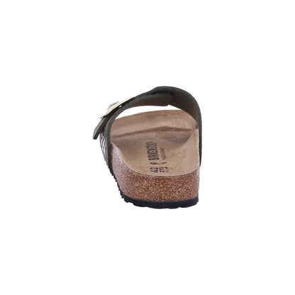 Birkenstock Pantolette 1030320 Catalina CB SYN Shiny Snake Sage in Braun