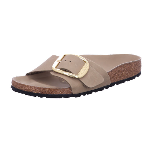 Birkenstock Pantolette 1030467 Madrid Big Buckle LEOI Tabacco Brown HEX in Braun