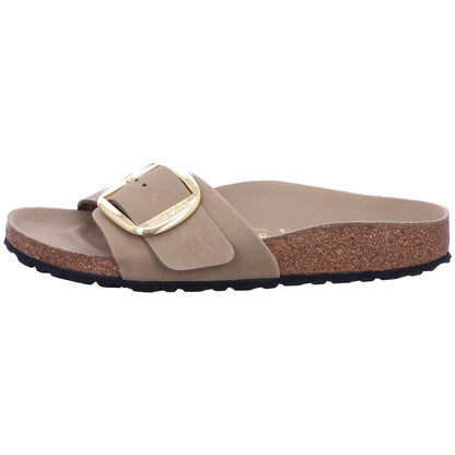 Birkenstock Pantolette 1030467 Madrid Big Buckle LEOI Tabacco Brown HEX in Braun