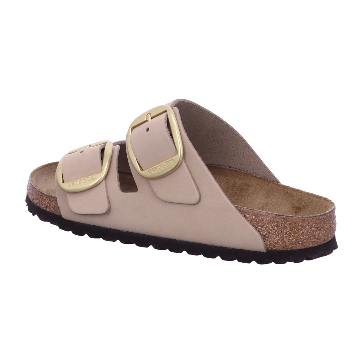 Birkenstock Pantolette 1024064 Arizona Big Buckle LENB Sandcastle in Beige