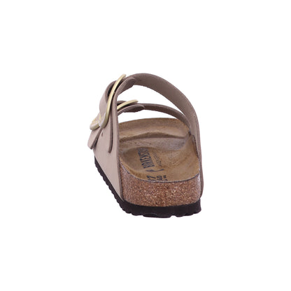 Birkenstock Pantolette 1024064 Arizona Big Buckle LENB Sandcastle in Beige