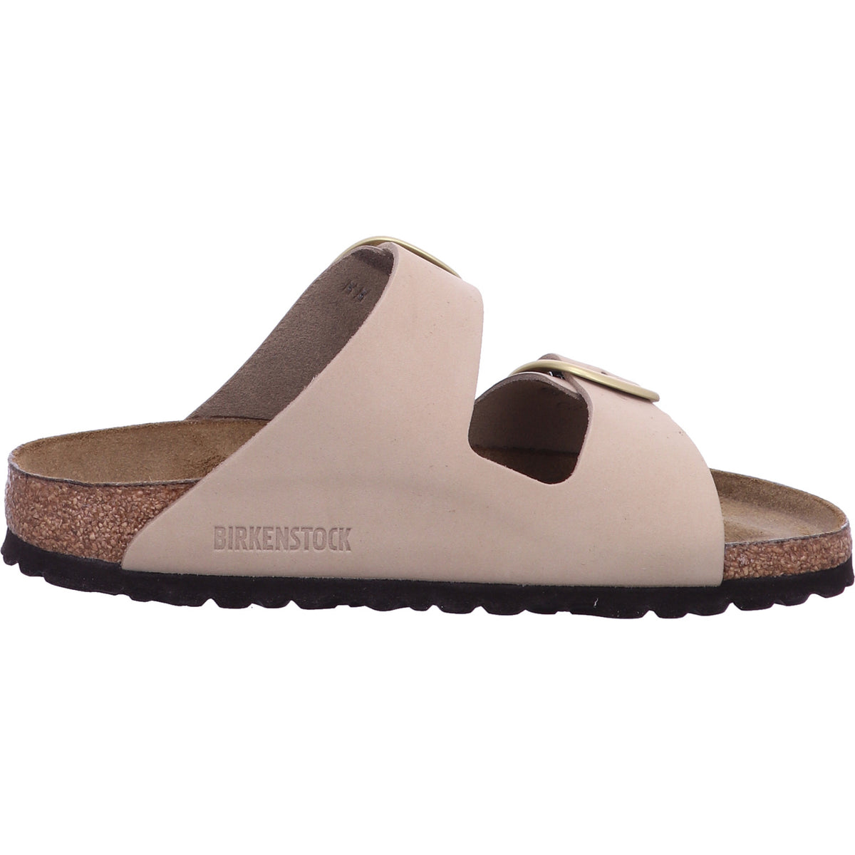 Birkenstock Pantolette 1024064 Arizona Big Buckle LENB Sandcastle in Beige