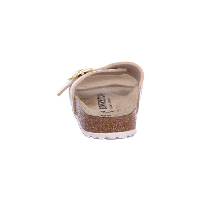 Birkenstock Pantolette 1030360 Catalina CB SYN Shiny Snake Cream in Beige