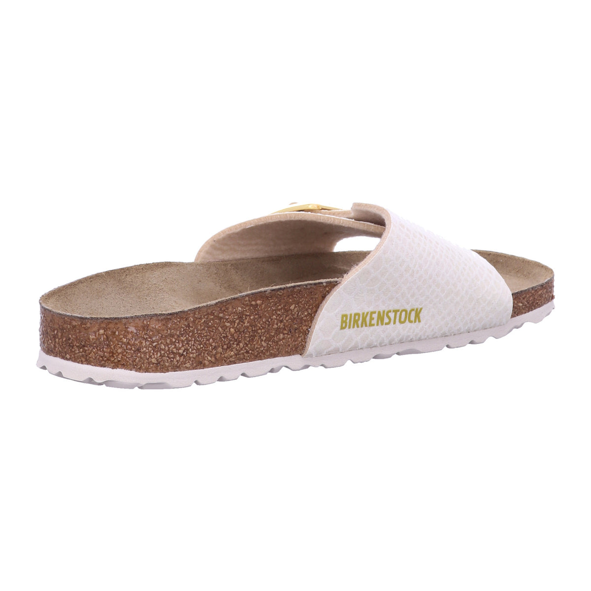 Birkenstock Pantolette 1030360 Catalina CB SYN Shiny Snake Cream in Beige