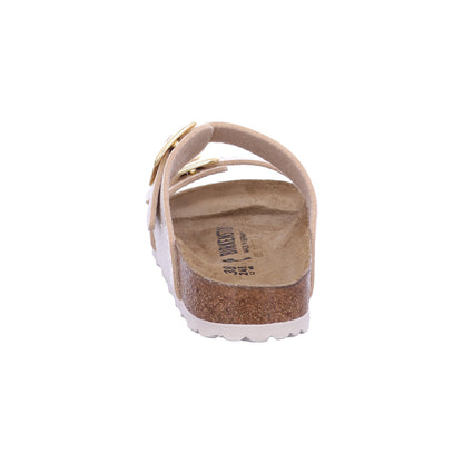 Birkenstock Pantolette 1030258 Sydney CB SYN Shiny Snake Cream in Beige
