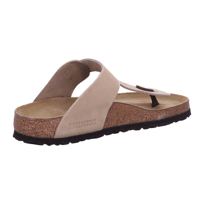Birkenstock Pantolette 1023966 Gizeh Big Buckle LENB Sandcastle in Beige