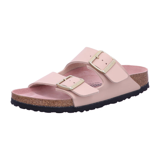 Birkenstock Pantolette 1031525 Arizona BF Triples New Beige/Pink Clay in Rot