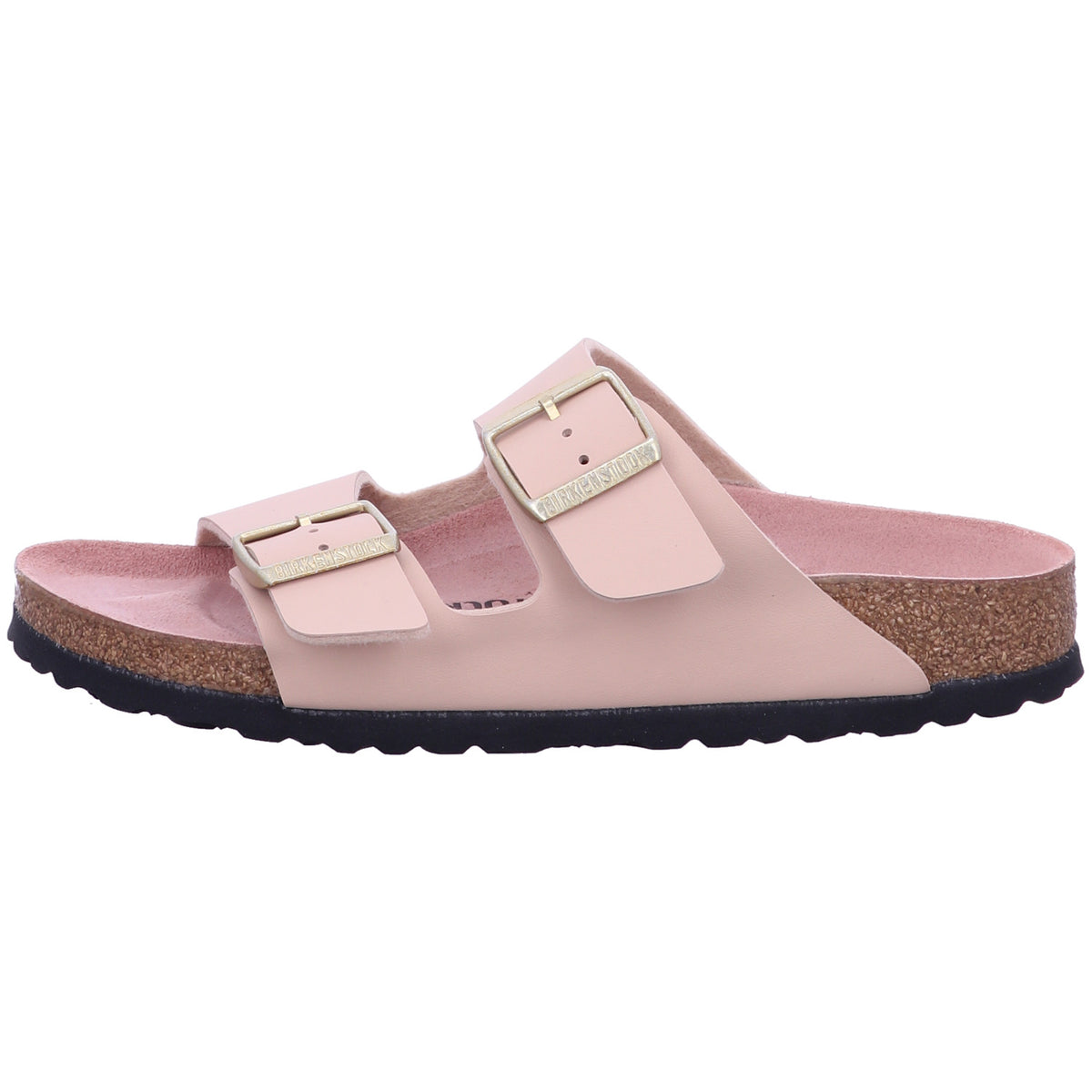 Birkenstock Pantolette 1031525 Arizona BF Triples New Beige/Pink Clay in Rot