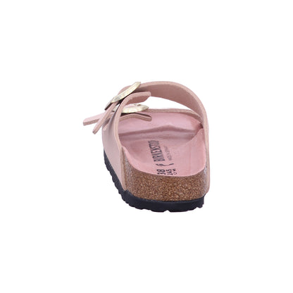 Birkenstock Pantolette 1031525 Arizona BF Triples New Beige/Pink Clay in Rot