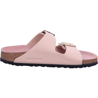 Birkenstock Pantolette 1031525 Arizona BF Triples New Beige/Pink Clay in Rot