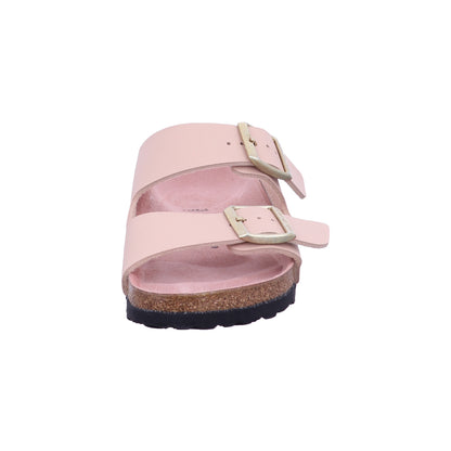 Birkenstock Pantolette 1031525 Arizona BF Triples New Beige/Pink Clay in Rot