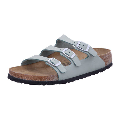 Birkenstock Pantolette 1030319 Florida FR LENB Pure Sage in Pure Sage