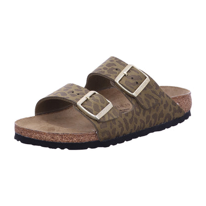 Birkenstock Pantolette 1030586 Arizona SYN Leo Khaki in Grün