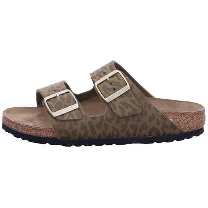 Birkenstock Pantolette 1030586 Arizona SYN Leo Khaki in Grün