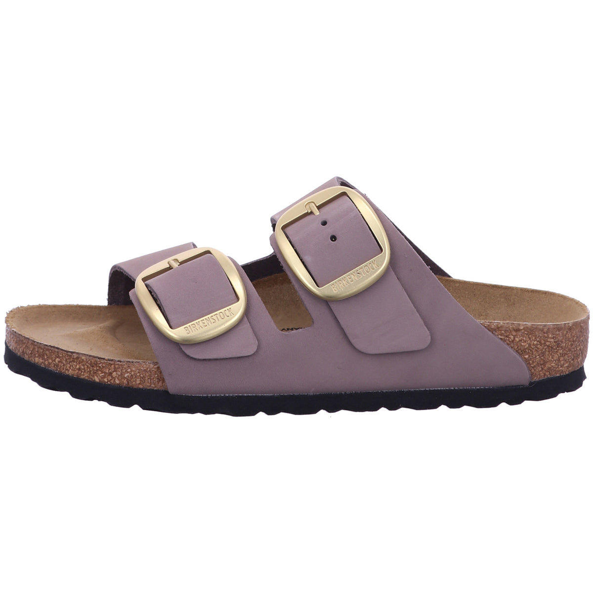 Birkenstock Pantolette 1030528 Arizona Big Buckle LENB Faded Purple in Grau