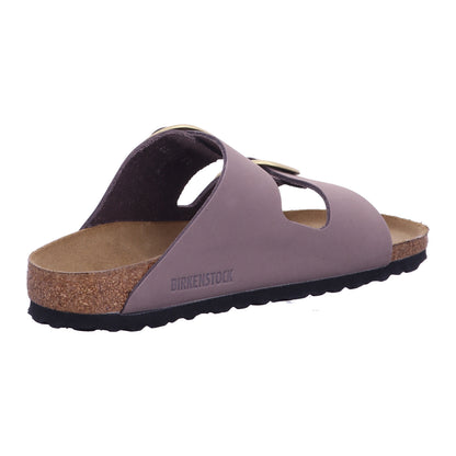 Birkenstock Pantolette 1030528 Arizona Big Buckle LENB Faded Purple in Grau