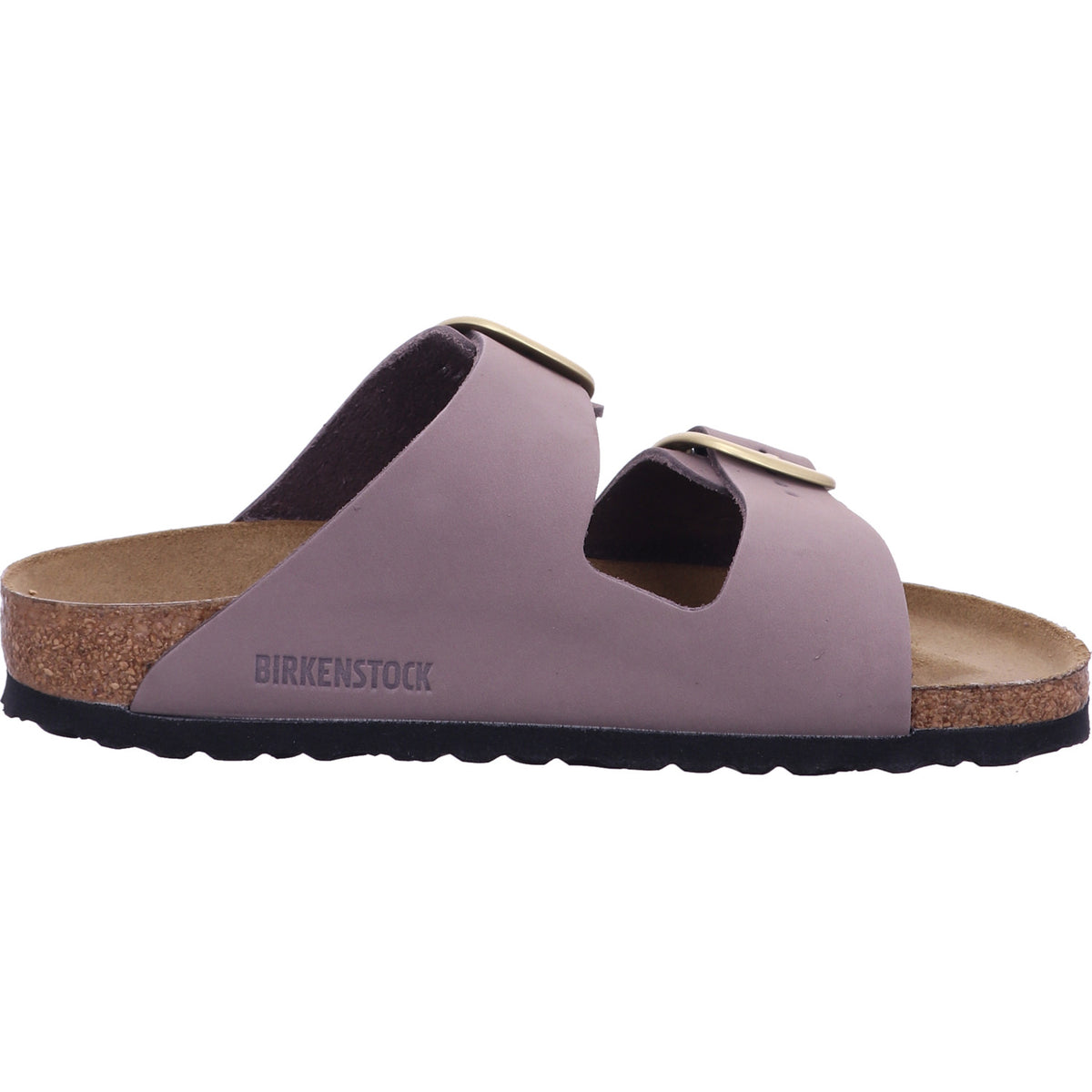 Birkenstock Pantolette 1030528 Arizona Big Buckle LENB Faded Purple in Grau