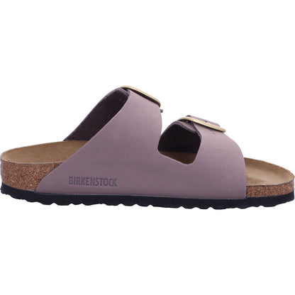 Birkenstock Pantolette 1030528 Arizona Big Buckle LENB Faded Purple in Grau