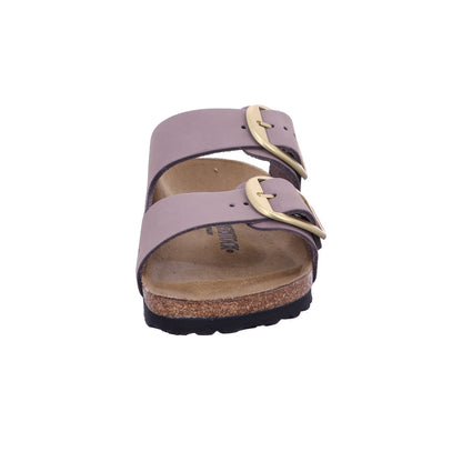 Birkenstock Pantolette 1030528 Arizona Big Buckle LENB Faded Purple in Grau