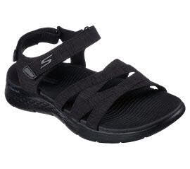 Skechers Sandalette 141450 BBK GO WALK FLEX SANDAL - SUNSHINE in schwarz