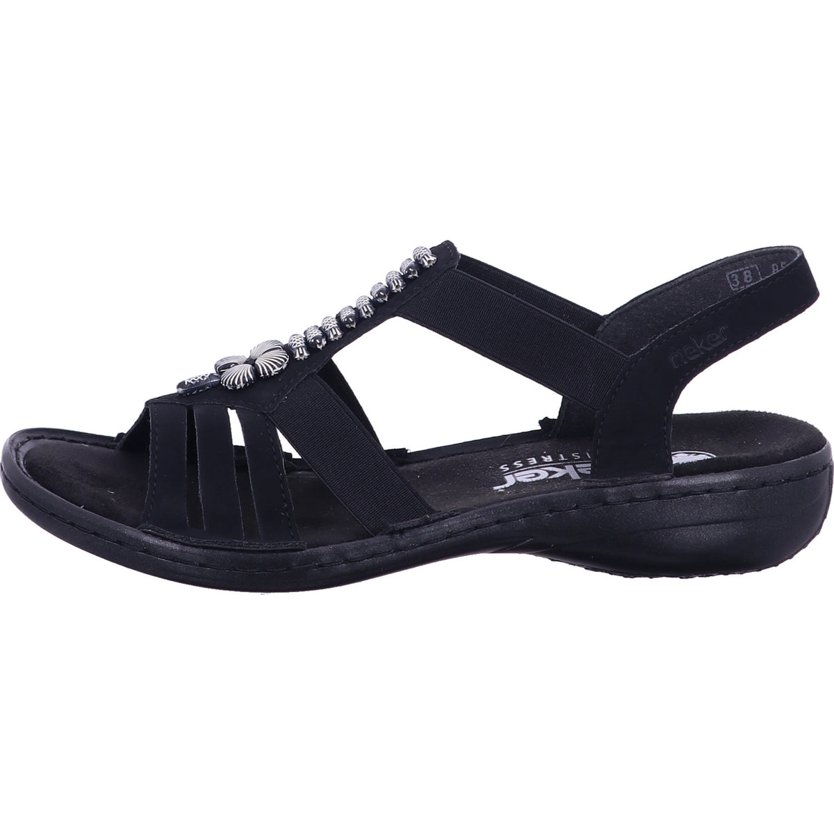Rieker Sandalette 60806  in schwarz