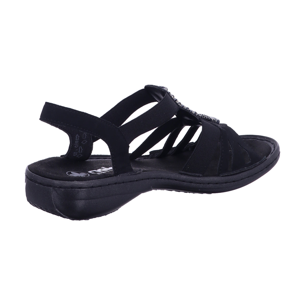 Rieker Sandalette 60806  in schwarz