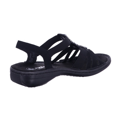 Rieker Sandalette 60806  in schwarz