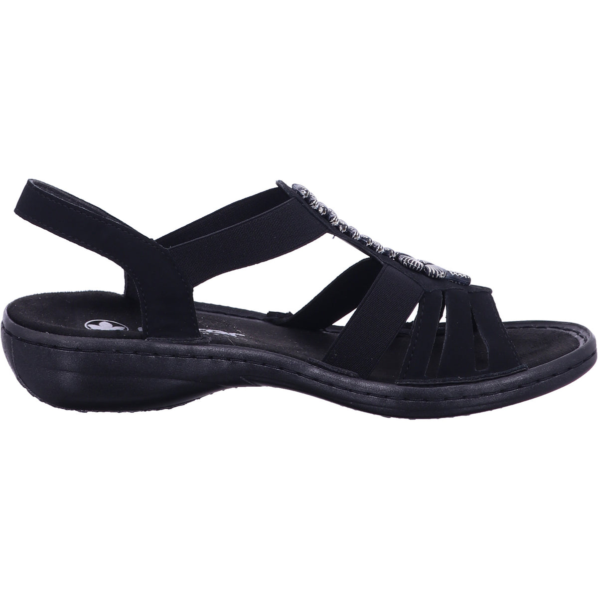 Rieker Sandalette 60806  in schwarz