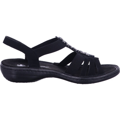 Rieker Sandalette 60806  in schwarz