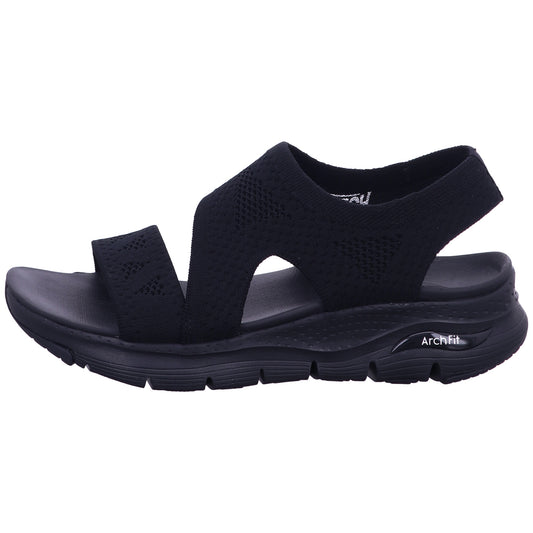 Skechers Sandalette 119458 ARCH FIT SANDAL - BRIGHTEST DAY in Schwarz