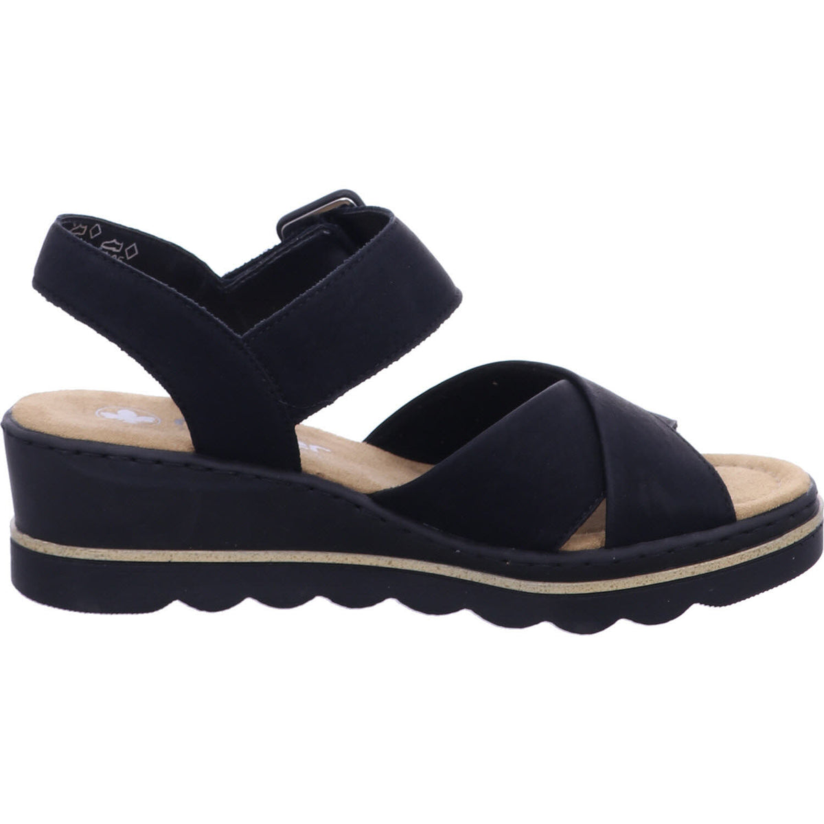Rieker Sandalette 67463  in Schwarz
