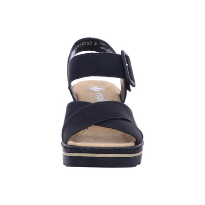 Rieker Sandalette 67463  in Schwarz