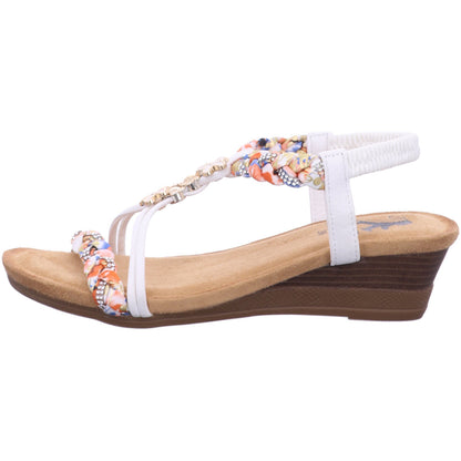 Mustang Sandalette 8910808 Damen Sandalette in Weiß