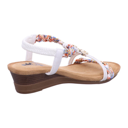 Mustang Sandalette 8910808 Damen Sandalette in Weiß