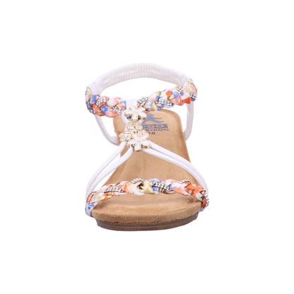 Mustang Sandalette 8910808 Damen Sandalette in Weiß