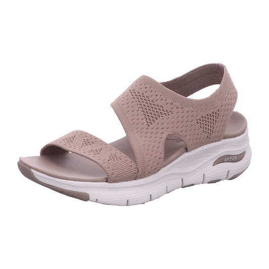 Skechers Sandalette 119458 ARCH FIT SANDAL - BRIGHTEST DAY in Beige