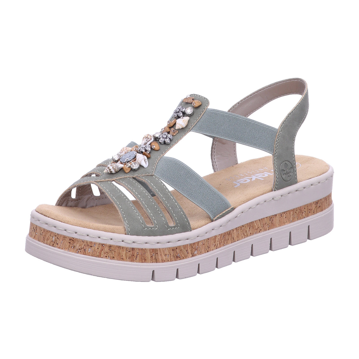 Rieker Sandalette V4949  in Grün