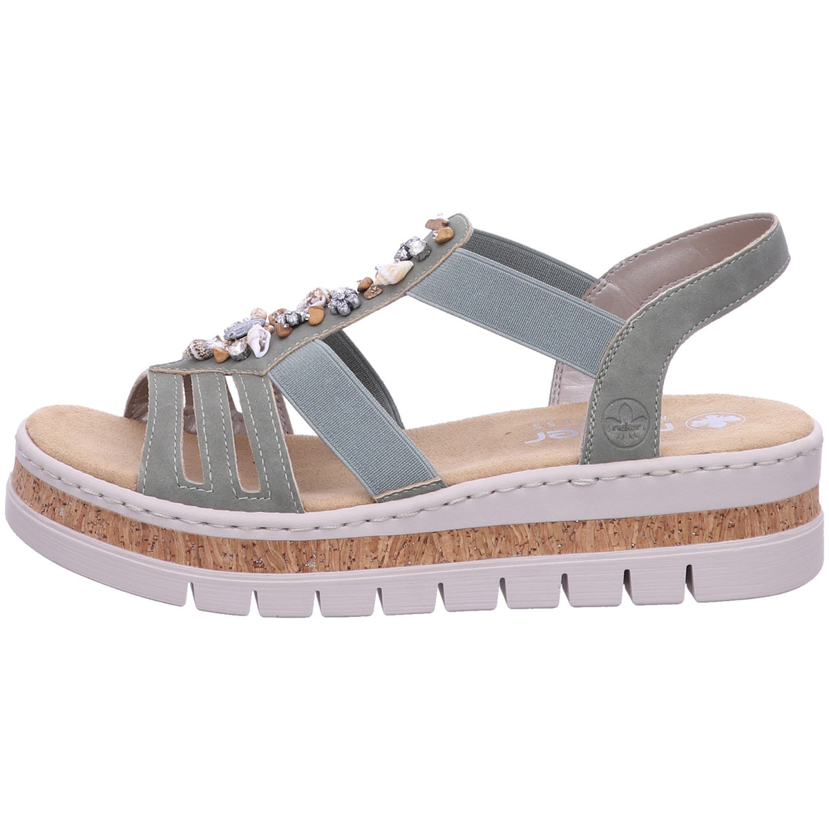 Rieker Sandalette V4949  in Grün