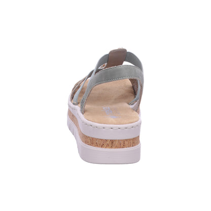 Rieker Sandalette V4949  in Grün