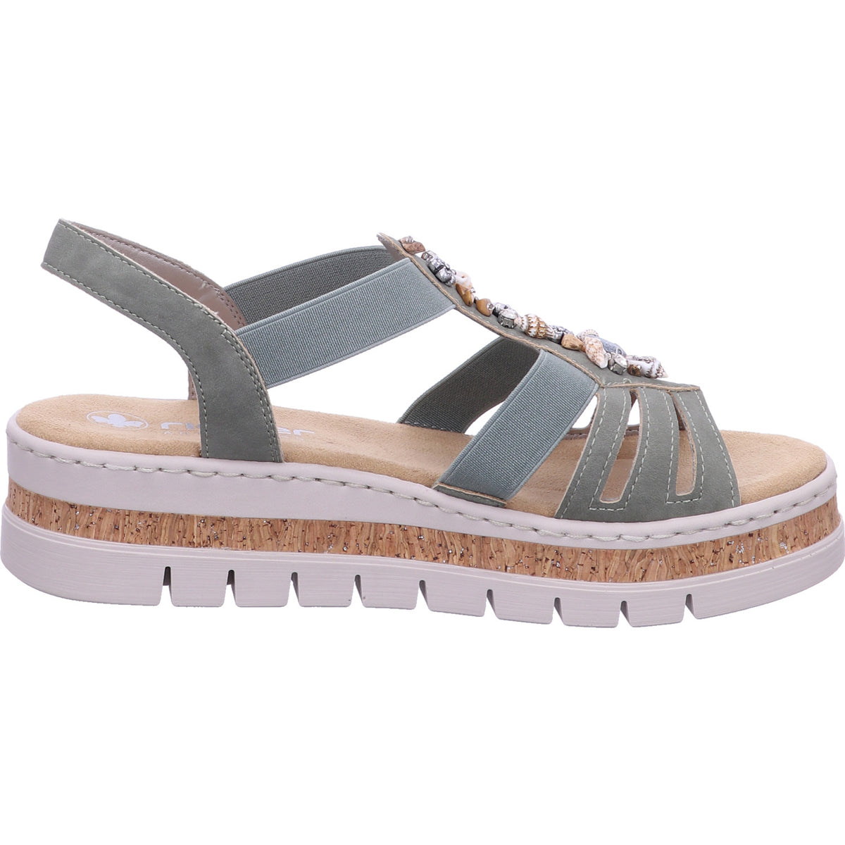 Rieker Sandalette V4949  in Grün