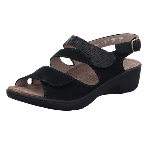 Solidus Sandalette 24004 Gina - Weite G in Schwarz