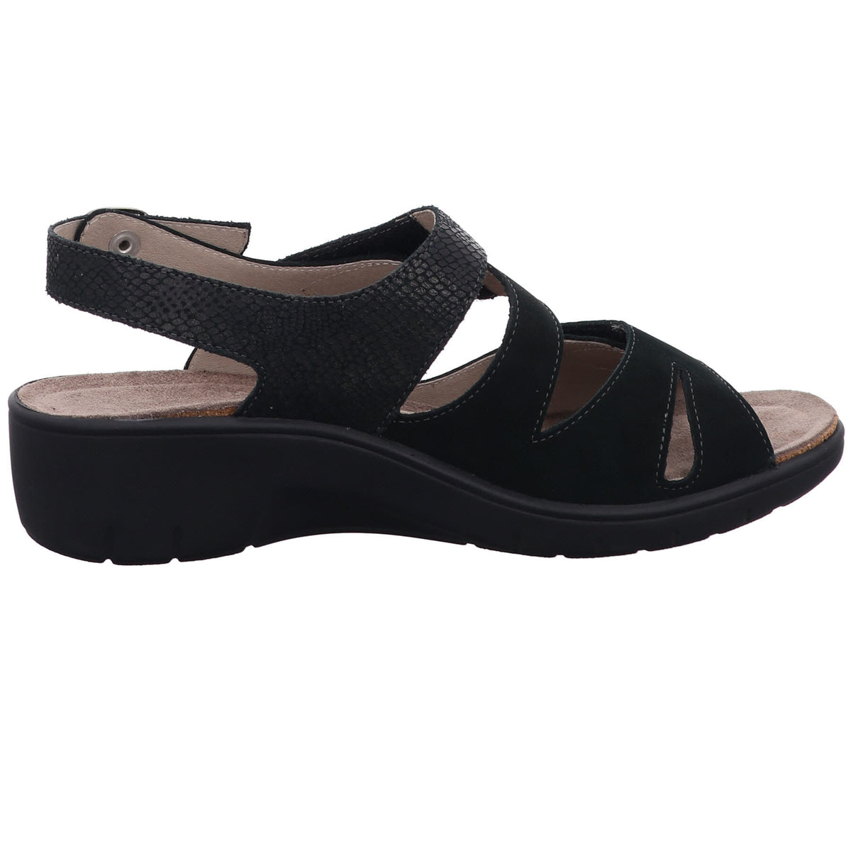 Solidus Sandalette 24004 Gina - Weite G in Schwarz