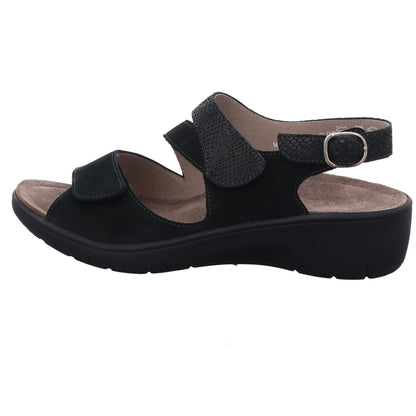 Solidus Sandalette 24004 Gina - Weite G in Schwarz
