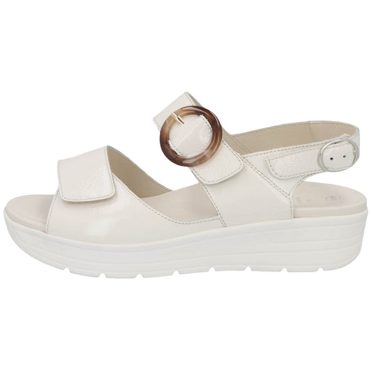 Solidus Sandalette 48022 Greta - Weite G in Weiß
