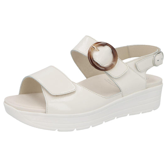 Solidus Sandalette 48022 Greta - Weite G in Weiß