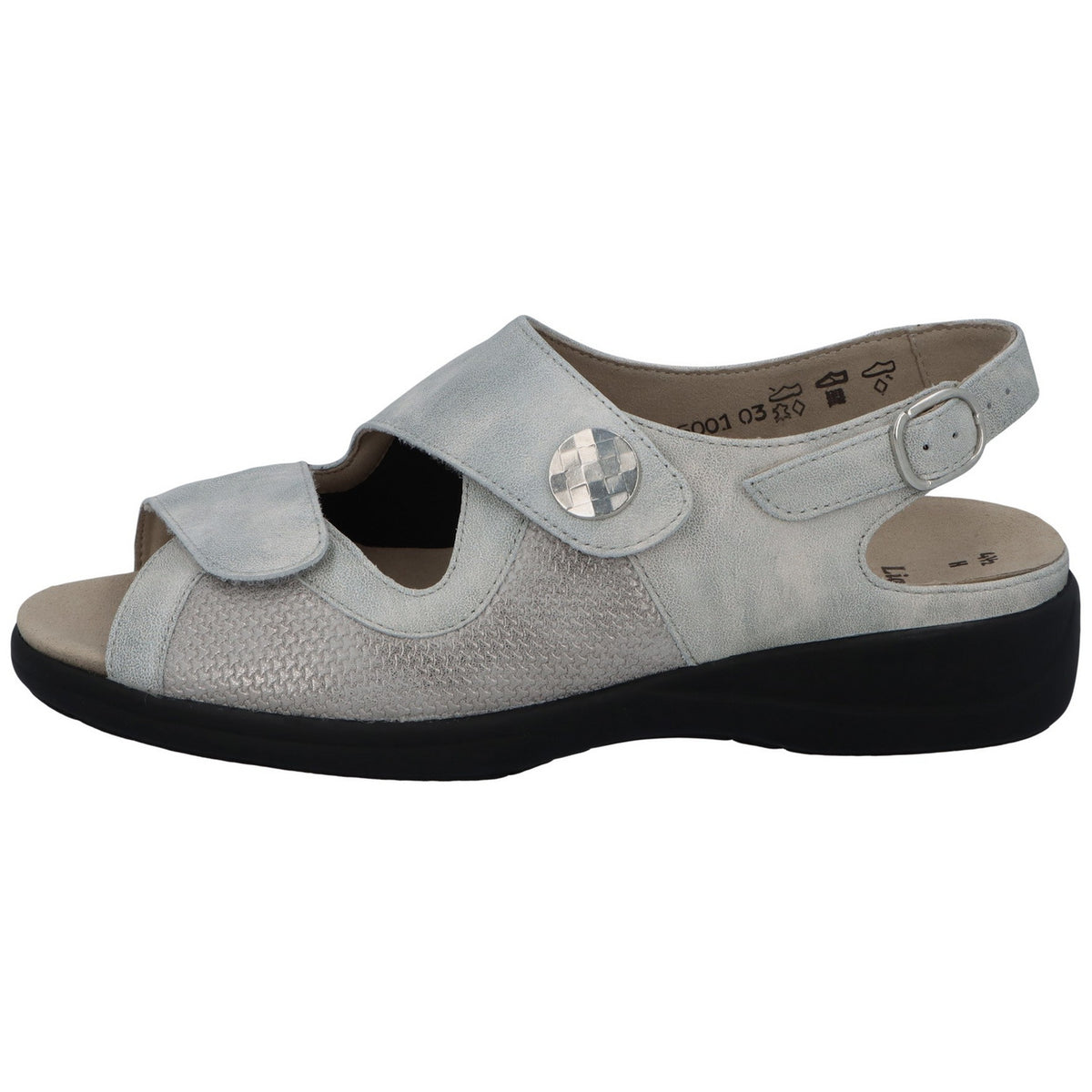 Solidus Sandalette 73500 Lia - Weite H in Grau