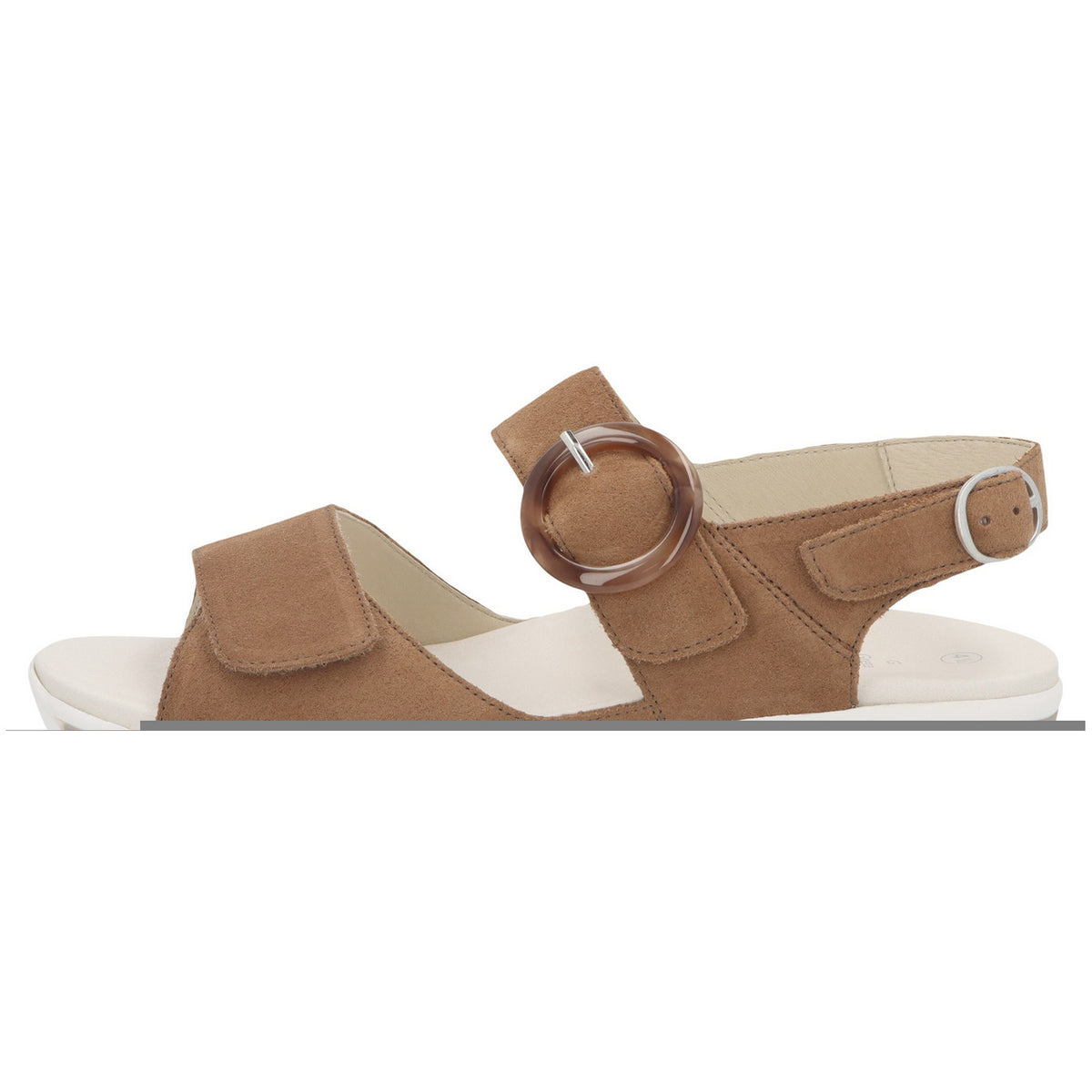 Solidus Sandalette 48022 Greta VELOUR toffee in Braun