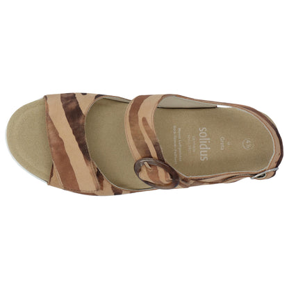 Solidus Sandalette 48022 Greta - Weite G in Braun