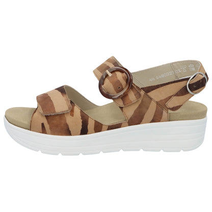Solidus Sandalette 48022 Greta - Weite G in Braun